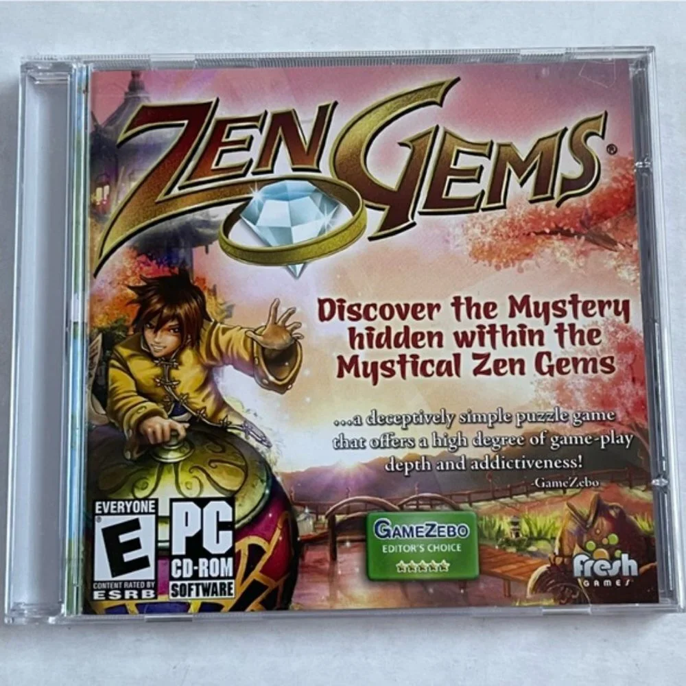Zen Gems Discover Mystery Hidden WIthin Mystical Zen Gems PC DVD ROM Teen ESRB
